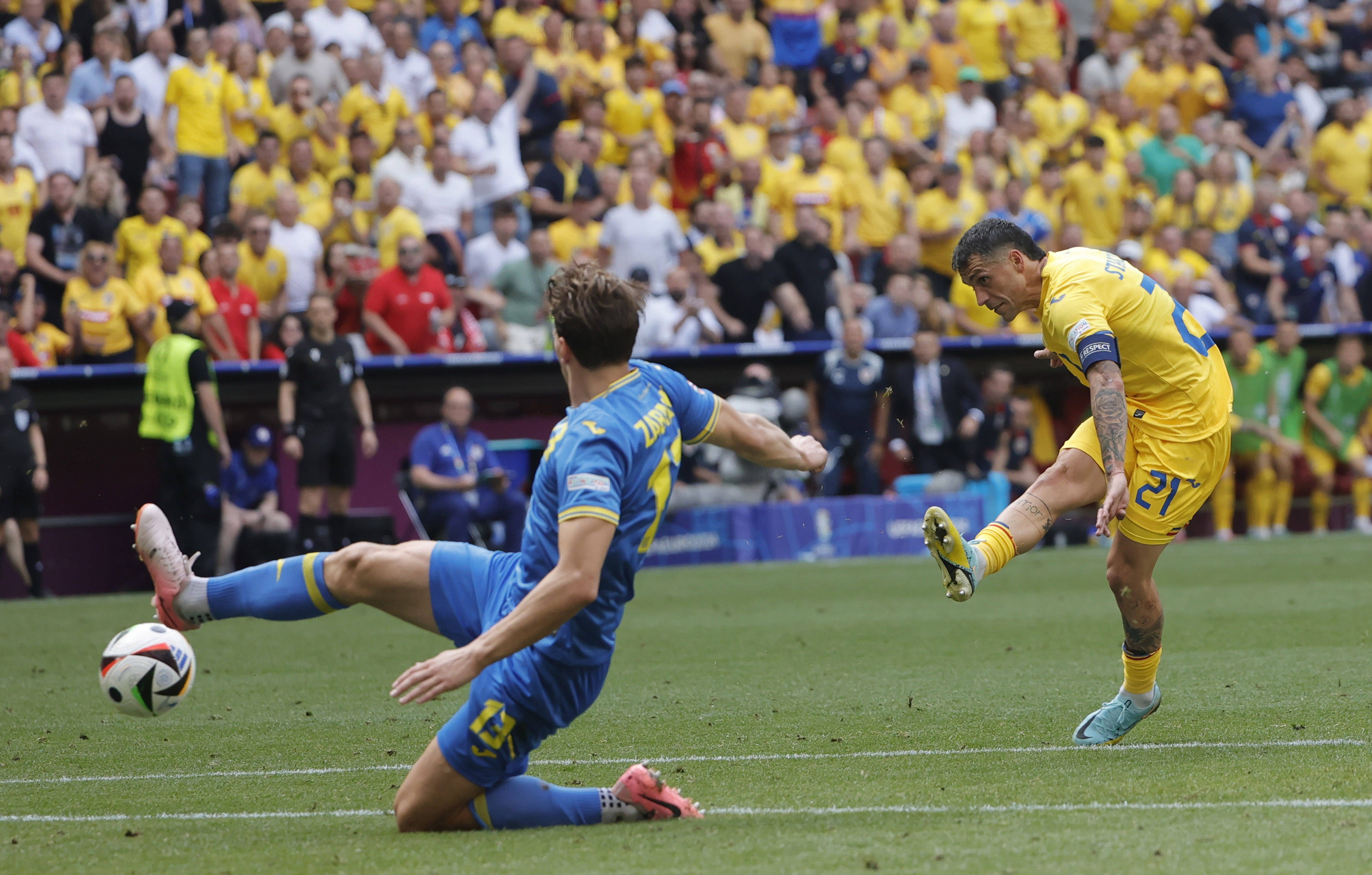 罗马尼亚队在比赛中遭遇挫折